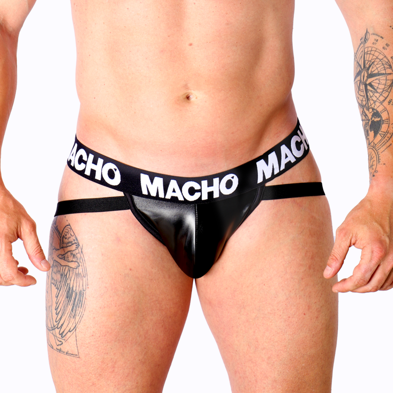 MACHO - MX25NC JOCK PRETO COURO S