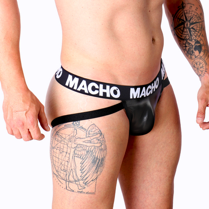 MACHO - MX25NC JOCK PRETO COURO S