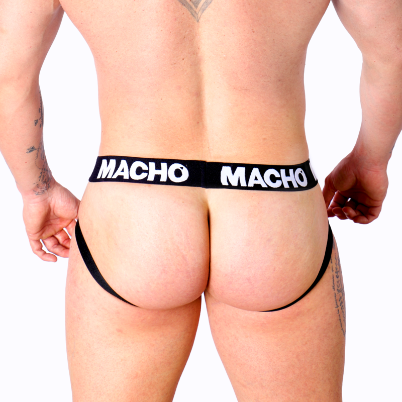 MACHO - MX25NC JOCK PRETO COURO S