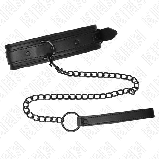 KINK - COLEIRA NEOPRENE BONDAGE MODELO 2 COM CINTO 78 CM AJUSTÁVEL 37,5 X 49,5 CM