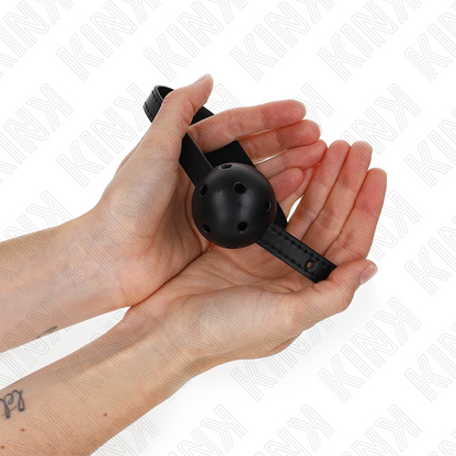 KINK - SIMPLICITY BOLA PRETA RESPIRÁVEL 4,5 CM GAG 62 x 1,5 CM