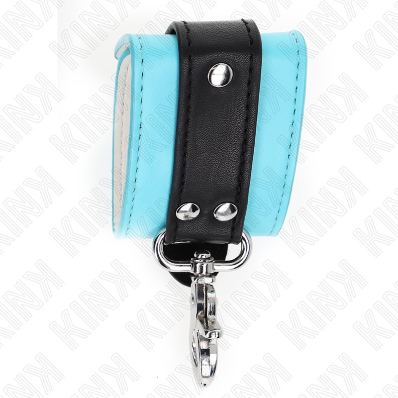KINK - RESTRIÇÕES DE PULSO COM TRAVA PREMIUM PRETO / AZUL AJUSTÁVEL 21-28 CM X 5,5 CM