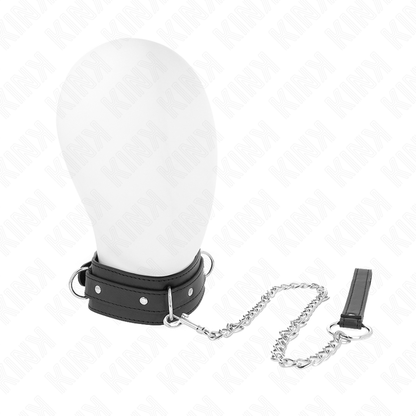 KINK - COLAR COM COLEIRA 65 CM 3 ARGOLAS MODELO 1 AJUSTÁVEL 38-49 CM X 5 CM