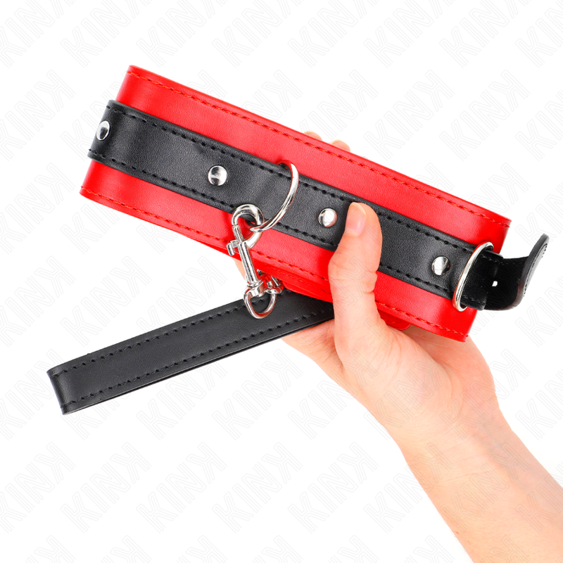 KINK - GOLA COM CINTO 65 CM COM TIRA VERMELHA 54 X 4,5 CM