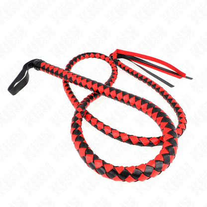 KINK - CHICOTE DE COBRA LONGO VERMELHO 210 CM