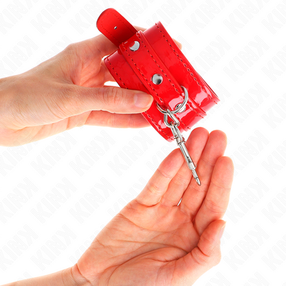 KINK - ALGEMAS BRILHANTES VERMELHAS AJUSTÁVEIS 23-33 CM