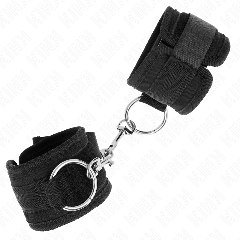 KINK - RESTRIÇÕES DE PULSO PRETO AJUSTÁVEL 18-35 CM X 6 CM