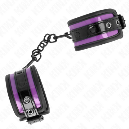 KINK - RESTRIÇÕES DE PULSO DE NEOPRENE ROXO CLARO AJUSTÁVEL 21-28 CM X 5 CM