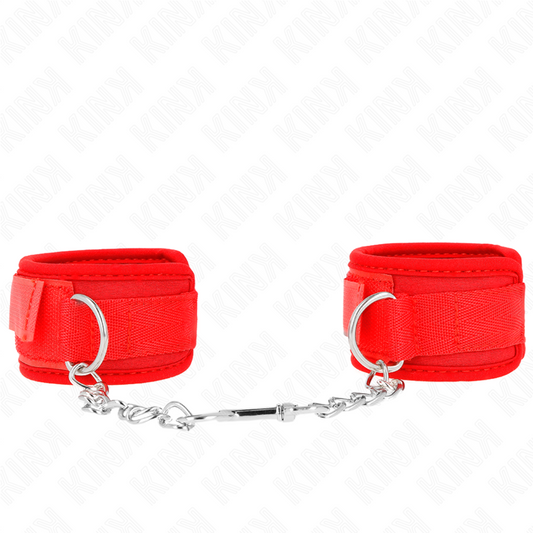 KINK - RESTRIÇÕES DE PUNHO NEOPRENE VERMELHO 42 X 5 CM