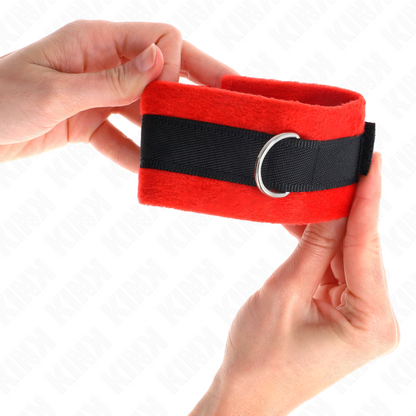 KINK - ALGEMAS DE PELE PARA INICIANTES PRETO-VERMELHO 30 X 7 CM