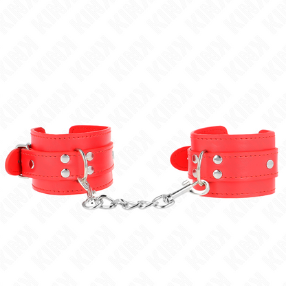 KINK - SIMPLES RESTRIÇÕES DE PULSO VERMELHO AJUSTÁVEL 20-23 CM X 5,5 CM