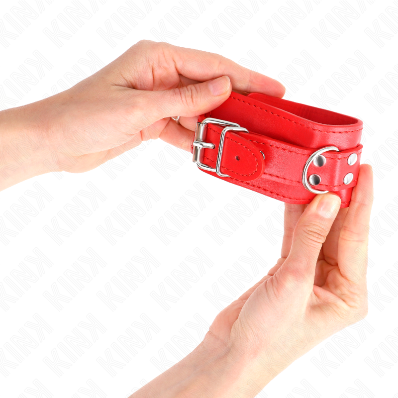 KINK - SIMPLES RESTRIÇÕES DE PULSO VERMELHO AJUSTÁVEL 20-23 CM X 5,5 CM