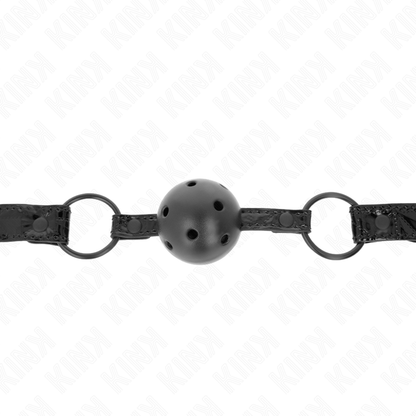 KINK - BOLA COM PADRÃO DIAMANTE 4,5 CM MODELO MORDAÇA 3 64,5 CM AJUSTÁVEL 42-60 CM