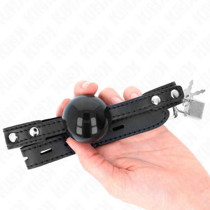 KINK - BOLA TPE MACIO 4 CM MORDIDA MODELO 3 60 x 2 CM AJUSTÁVEL 37-52 CM