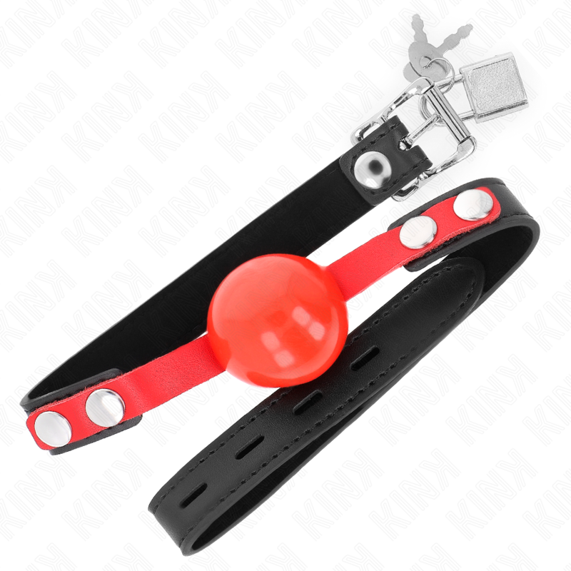 KINK - BOLA TPE MACIO 4 CM MORDIDA MODELO 4 60 x 2 CM AJUSTÁVEL 37-52 CM