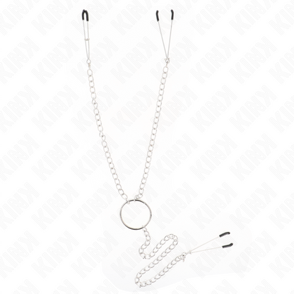 KINK - GRAMPOS TRIPLOS PARA MAMILOS E CLITÓRIS COM CORRENTE MODELO 1