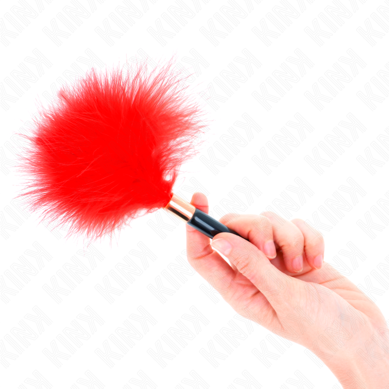 KINK - PENAS DE METAL DOURADO VERMELHO 18 CM