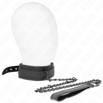 KINK - COLEIRA BONDAGE NEOPRENE MODELO 1 COM CINTO 78 CM AJUSTÁVEL 37,5 X 49,5 CM