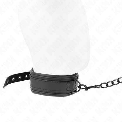 KINK - COLEIRA BONDAGE NEOPRENE MODELO 1 COM CINTO 78 CM AJUSTÁVEL 37,5 X 49,5 CM