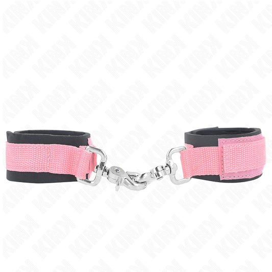 KINK - RESTRIÇÕES DE PUNHO DE NEOPRENE AJUSTÁVEIS ROSA AJUSTÁVEL 22-34 CM