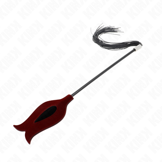 KINK - CHICOTE DE SILICONE COM BORLA EM FORMA DE ROSA 45 CM