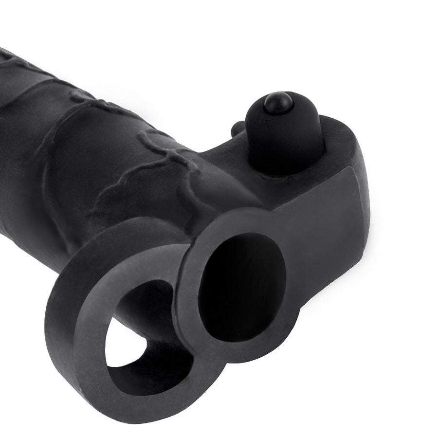 FANTASY X- TENSIONS - VIBRADOR REAL FEEL 2 EXTENSÃO PRETO