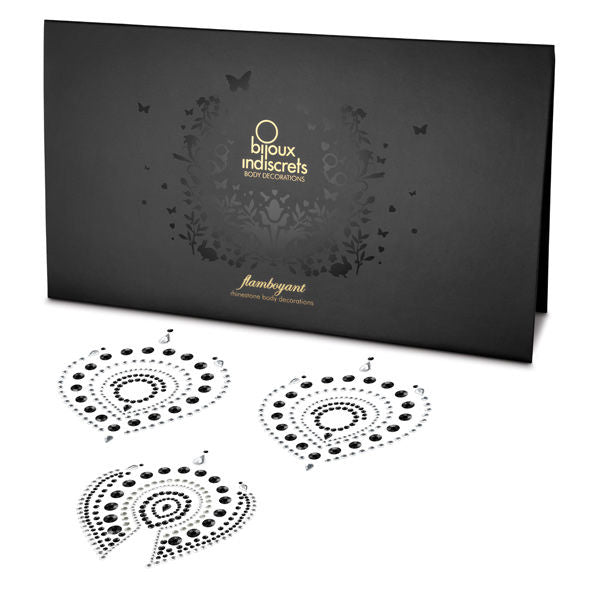 BIJOUX - INDISCRETOS FLAMBOYANT PRETO E PRATA