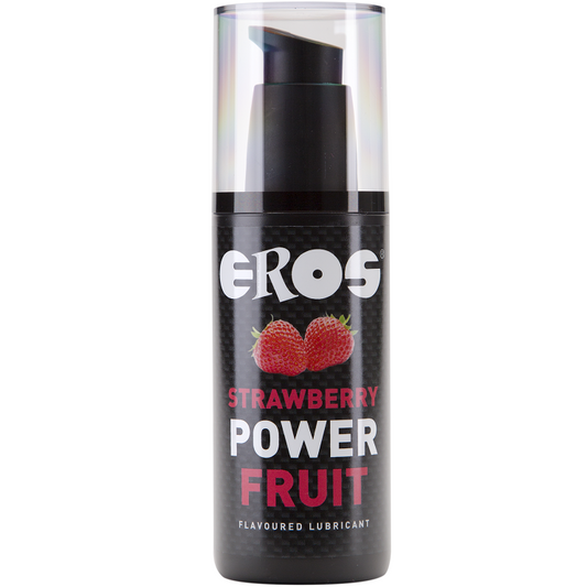 LINHA EROS POWER - LUBRIFICANTE COM SABOR DE FRUTA MORANGO POWER