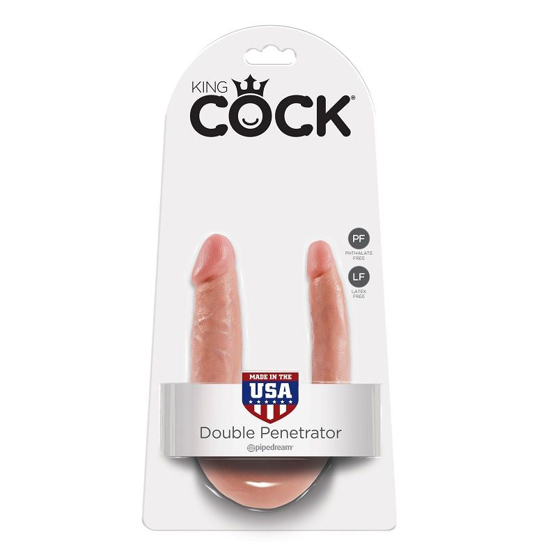 KING COCK - EM FORMA DE U PEQUENO DUPLO PROBLEMA CARNE 12,7 CM