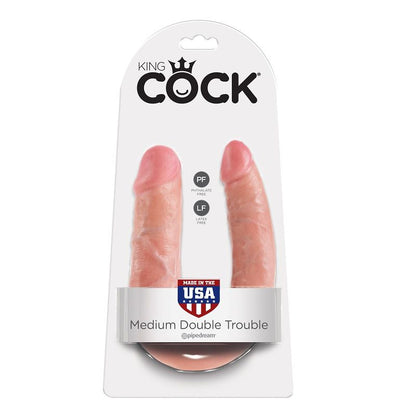 KING COCK - EM FORMA DE U MÉDIO DUPLO PROBLEMA CARNE 13,9 CM