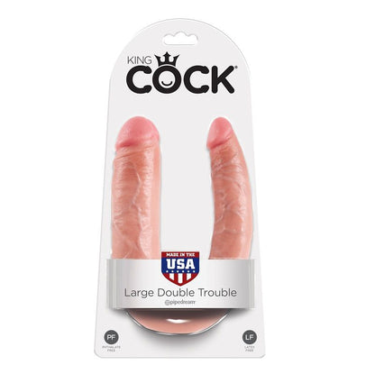 KING COCK - EM FORMA DE U GRANDE CARNE DUPLA COM PROBLEMAS 17,8 CM