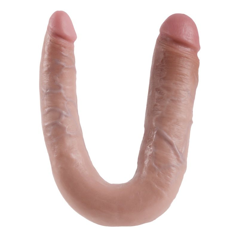 KING COCK - EM FORMA DE U GRANDE CARNE DUPLA COM PROBLEMAS 17,8 CM