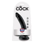 KING COCK - 7 DILDO PRETO 17,8 CM