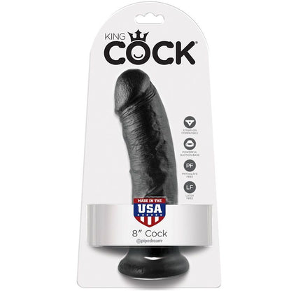 KING COCK - 8 DILDO PRETO 20,3 CM