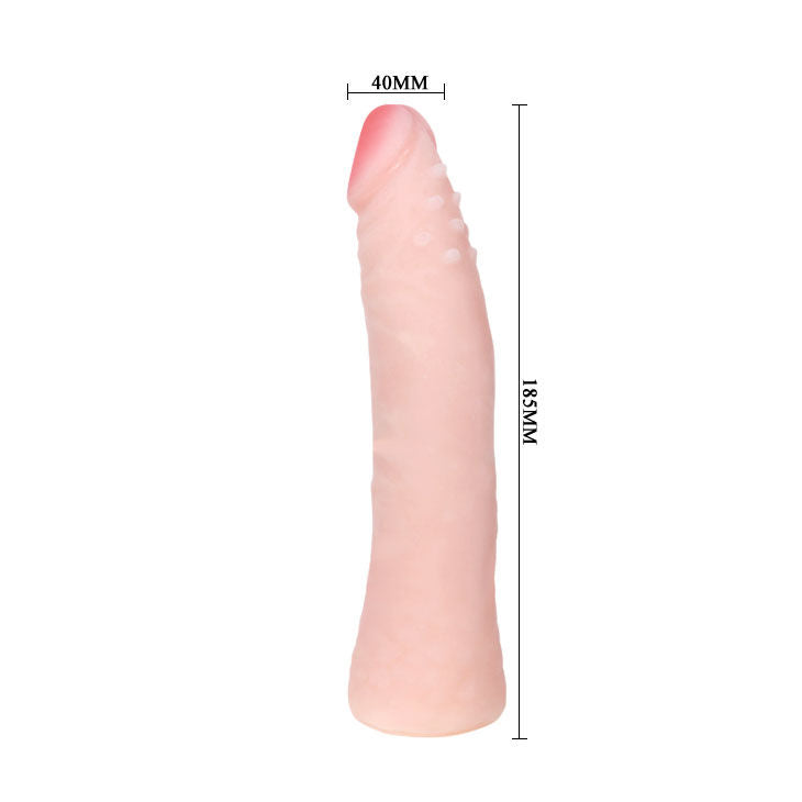 BAILE - DILDO DE SILICONE REALISTA COM TOQUE NA PELE 19 CM CAIXA ALEATÓRIA COR