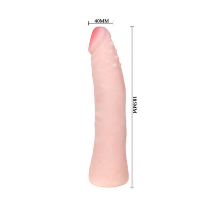 BAILE - DILDO DE SILICONE REALISTA COM TOQUE NA PELE 19 CM CAIXA ALEATÓRIA COR