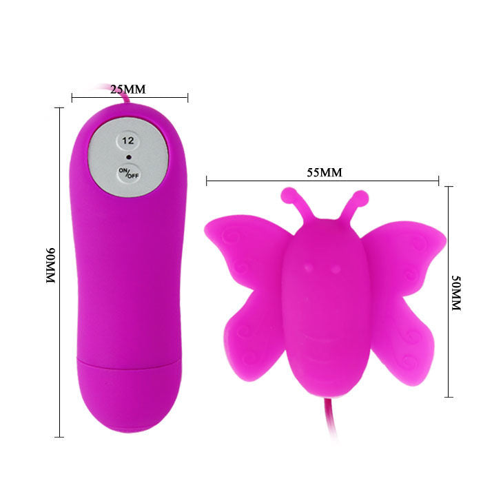 BAILE - LOVE EGGS BUTTERFLY CLITORIS STIMULADOR 12 VELOCIDADES LILACS CONTROLE REMOTO