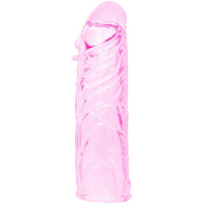 BAILE - CAPA DE PÊNIS DE SILICONE ESTIMULANTE ROSA 13 CM
