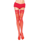 LEG AVENUE - RED TIGHTS WITH SELF-ADHESIVE LACE