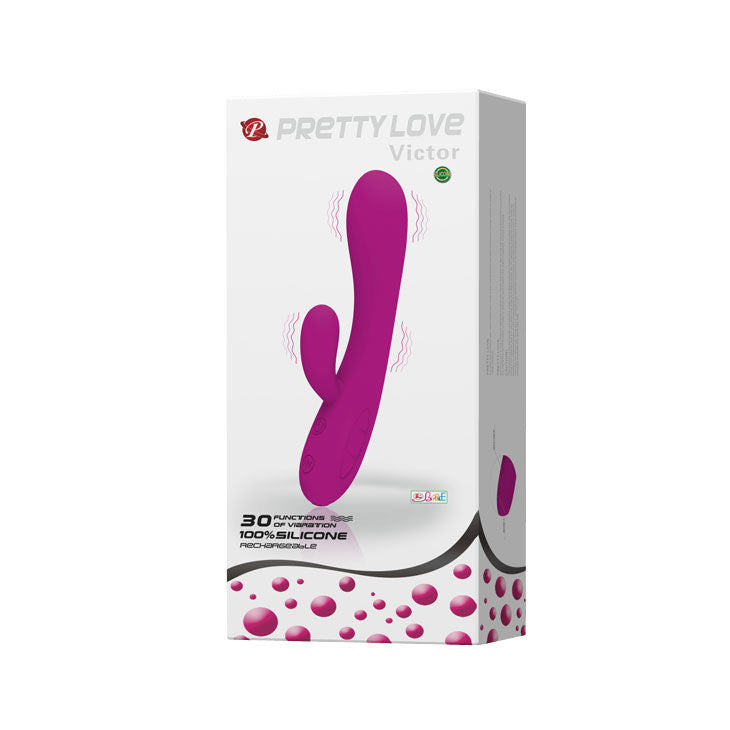 PRETTY LOVE - VIBRADOR SMART VICTOR COM ESTIMULADOR DE CLITÓRIS