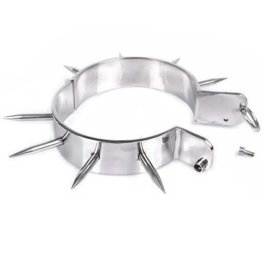 METAL HARD - COLEIRA ESCRAVA BDSM COM PONTAS