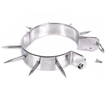 METAL HARD - COLEIRA ESCRAVA BDSM COM PONTAS