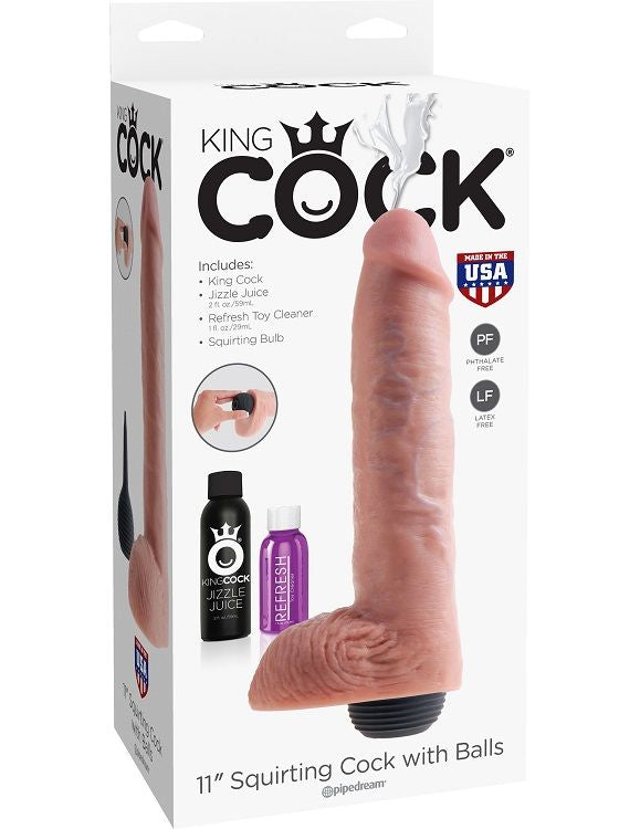 KING COCK - EJACULADOR NATURAL REALISTA PENIS 27,94 CM