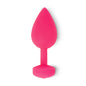 G-VIBE - FUNTOYS GPLUG ANAL VIBRADOR RECARREGÁVEL PEQUENO NEON ROSA 3CM