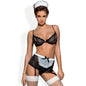 OBSESSIVE - MAIDME CONJUNTO 5 PEÇAS L/XL