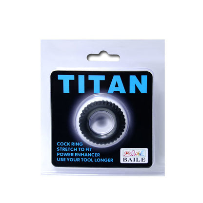 BAILE - ANEL PARA PÉNIS TITAN PRETO 1,9 CM 
