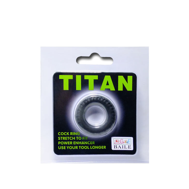 BAILE - TITAN COCKRING PRETO VERDE 2 CM 
