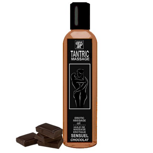 EROS-ART - ÓLEO DE MASSAGEM TÂNTRICA NATURAL E AFRODISÍACO DE CHOCOLATE 200 ML