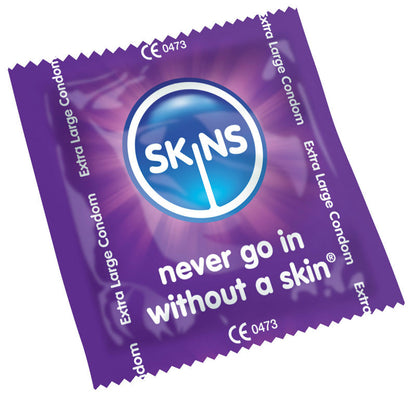 SKINS - PRESERVATIVO EXTRA GRANDE PACOTE COM 12