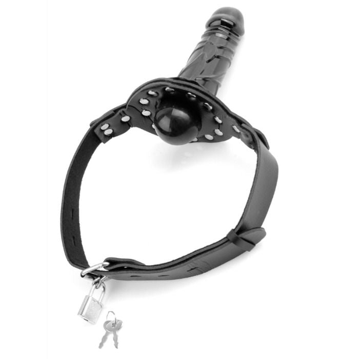 SÉRIE DE FANTASIA DE FETICHE - SÉRIE DELUXE BALL GAG COM DILDO